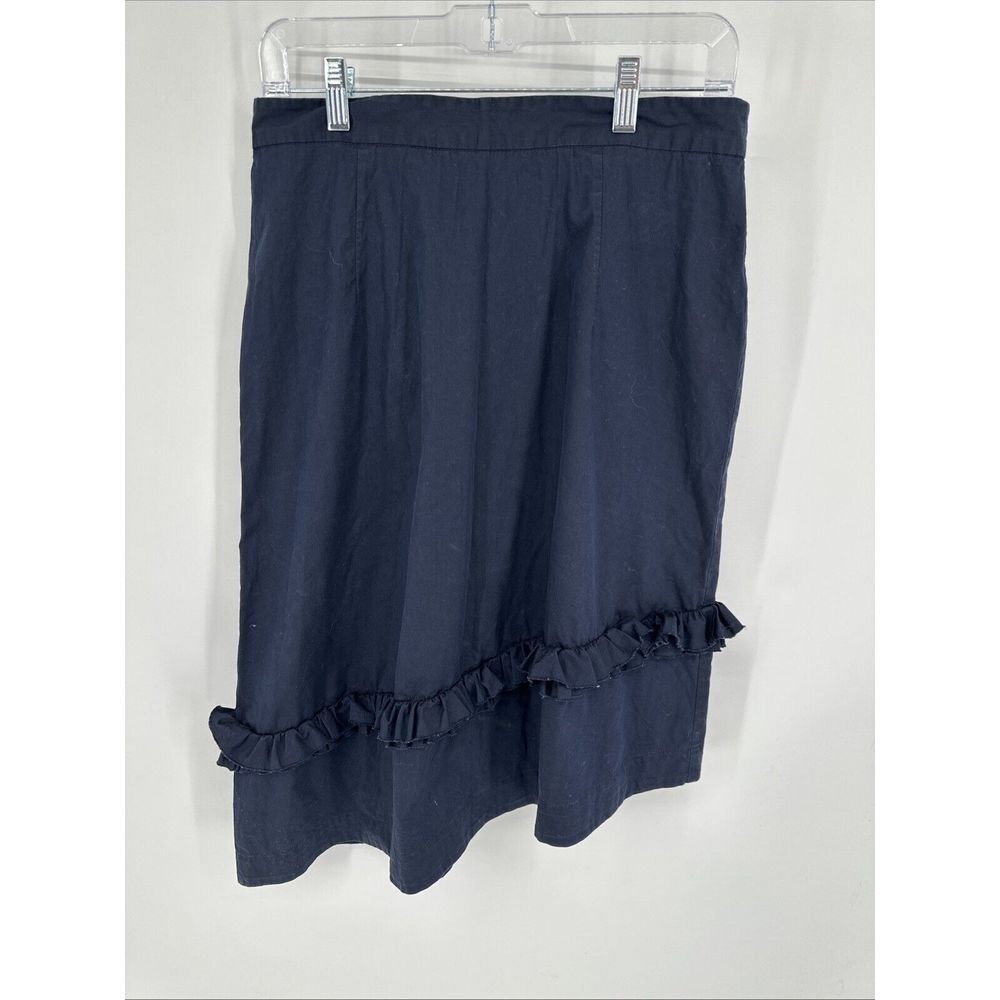 Ivanka Trump Navy Layered Ruffled Skirt Sz 2